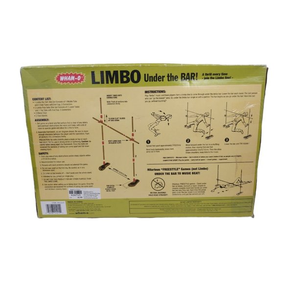 Wham-O Limbo Under the Bar Party Game Open Box - Picture 2 of 6